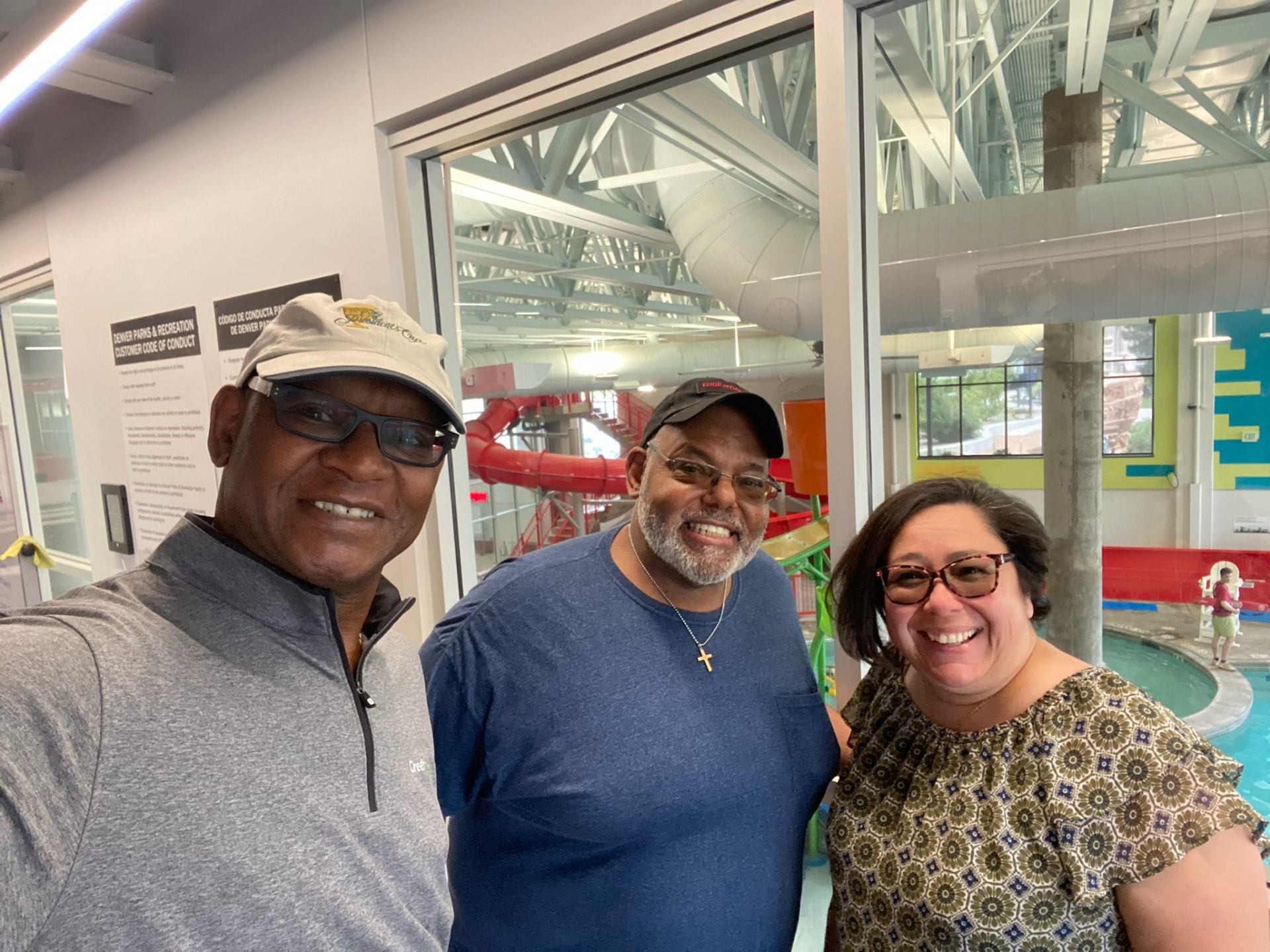 GentleWay facilitators with a Denver recreation center partner on site